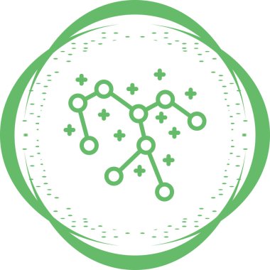 Takımyıldızı. Web simgesi basit tasarım