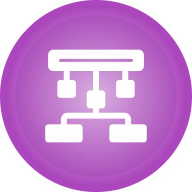 hiyerarşi. Web simgesi basit illüstrasyon 