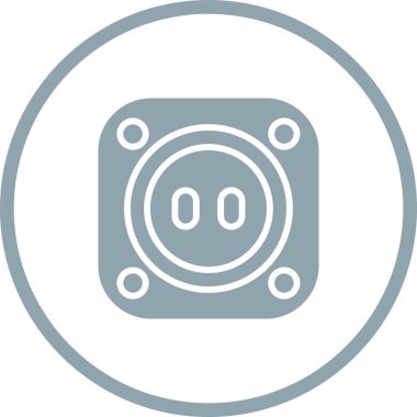 soket ağ simgesi vektör illüstrasyonu