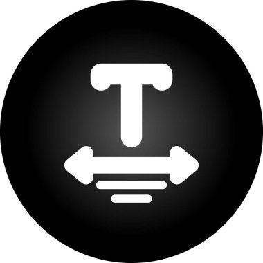 Metin simgesinin vektör illüstrasyonu