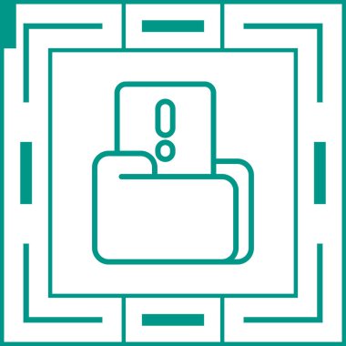 Çöp posta web simgesi vektör illüstrasyonu