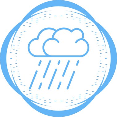 Bulut. Web simgesi basit illüstrasyon 