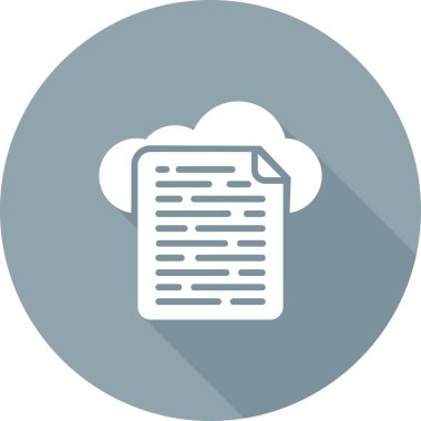 Bulut Veri Web simgesi basit tasarım