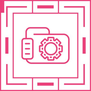 dosya belgesi simgesi, vektör illüstrasyonu 