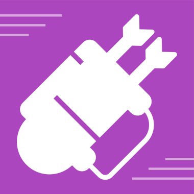 Oklarla dolu bir ok kılıfının basit simgesi, vektör illüstrasyonu