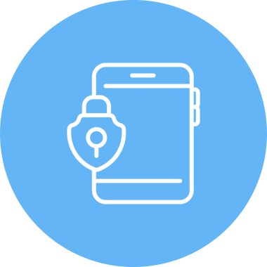 Bir kalkan simgesinin vektör illüstrasyonu