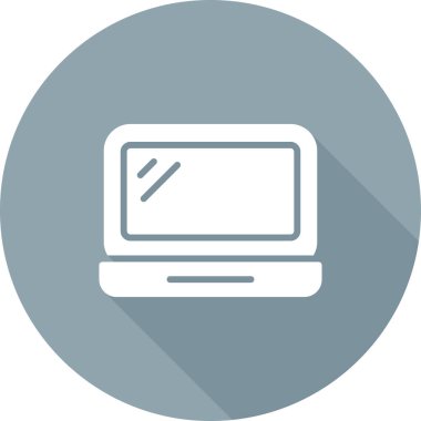 dizüstü bilgisayar simgesi, vektör illüstrasyonu 