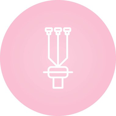 Kablo Sonlandırma Kit simgesi, vektör illüstrasyonu