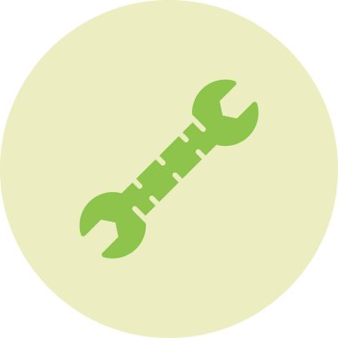 İngiliz anahtarı. Web simgesi basit illüstrasyon