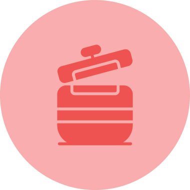 pişirme tencere simgesi. vektör çizim