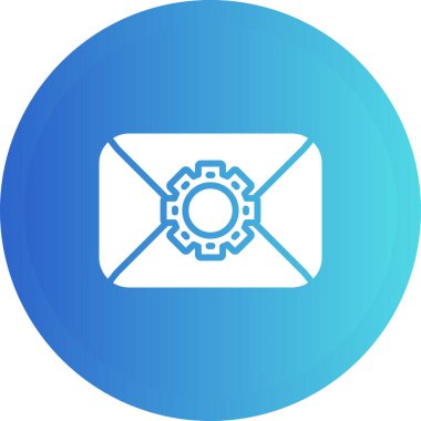 Zarf web simgesi, basit illüstrasyon