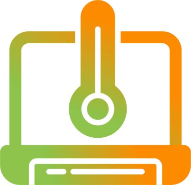 dizüstü bilgisayar simgesi, vektör illüstrasyonu 