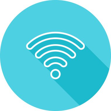 wifi sinyal ağ simgesi, vektör illüstrasyonu 