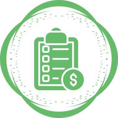 Mali Planlama kavramı illüstrasyonu, simge sembolü.