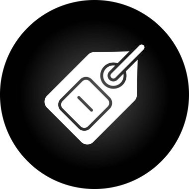 etiket web simgesi vektör illüstrasyonu 
