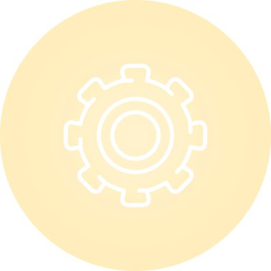 dişli web simge vektör çizim 