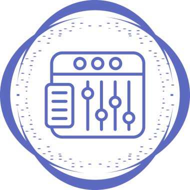 Tarayıcı web simgesi, basit illüstrasyon