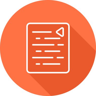 Belge. Web simgesi basit tasarım 