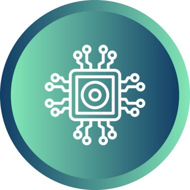 Çip. Web simgesi basit illüstrasyon 