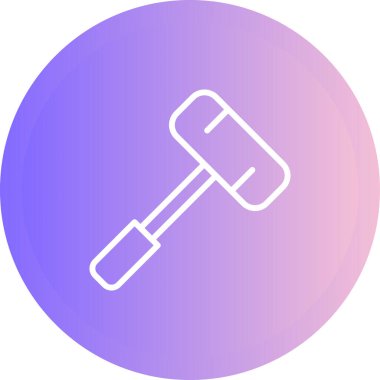 Balyoz. Web simgesi basit illüstrasyon 