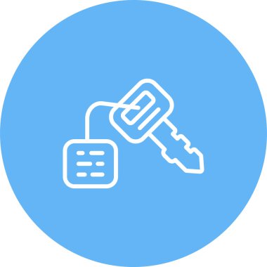 anahtar simgesi, vektör illüstrasyonu basit tasarım