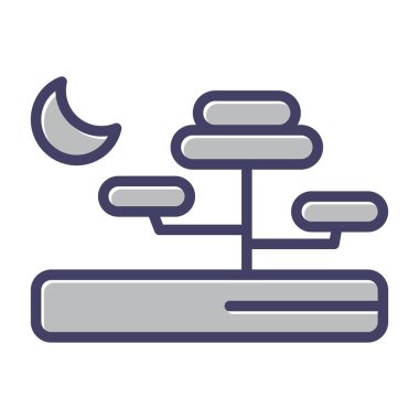 Savanna web simgesi illüstrasyonu