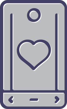 akıllı telefon web simgesi vektör çizimi 