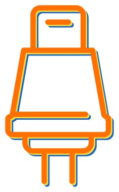 usb simgesi, web tasarımı için illüstrasyon