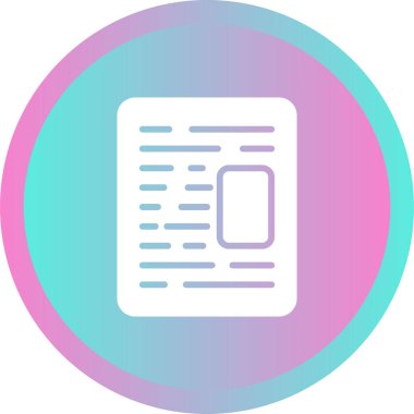 Belge Şablonu, vektör illüstrasyonu 