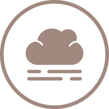 Bulut simgesi vektör illüstrasyonu