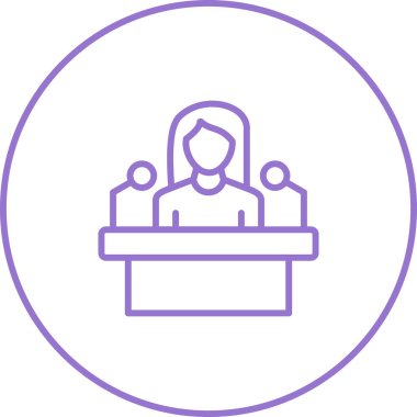 Bildir. Web simgesi basit illüstrasyon