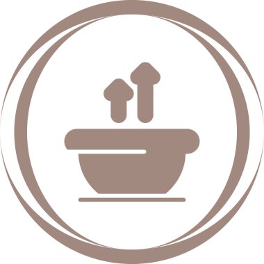 Çorba. Web simgesi basit tasarım