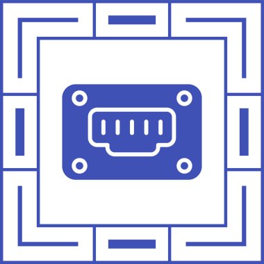 Ethernet web simgesinin vektör illüstrasyonu