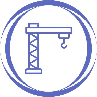 construction crane. web icon simple illustration