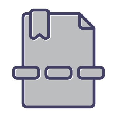 belge sayfa simgesi, vektör illüstrasyonu basit tasarım