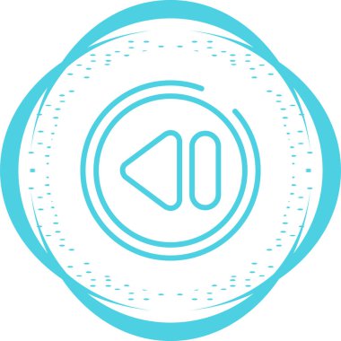 Vektör illüstrasyonu, Geri sarma düğmesi Simgesi