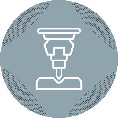 Kaya matkabı aracı simgesi, basit biçim