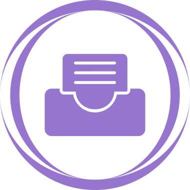 Giden Tabaka Web simgesi basit illüstrasyon