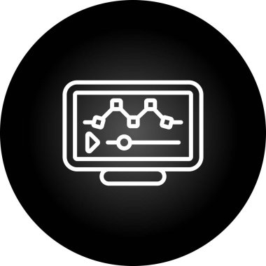 Modern görüntü düzenleme simgesinin vektör illüstrasyonu