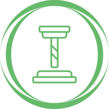 Sondaj makinesi logosu, üretim. Vektör illüstrasyonu