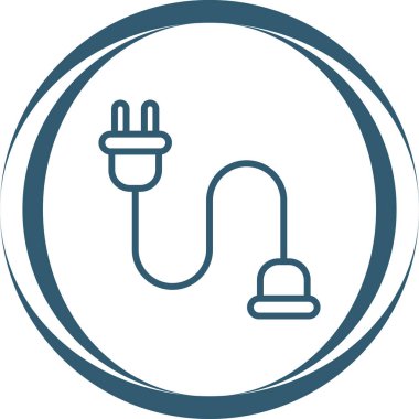 kablo bağlantı simgesi web illüstrasyonu