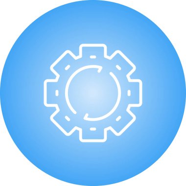 Yenile. Web simgesi basit illüstrasyon