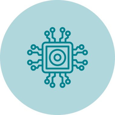 Çip. Web simgesi basit illüstrasyon 