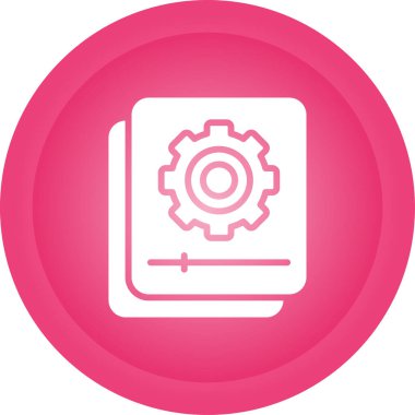 Belge Otomasyon simgesi, vektör illüstrasyonu  