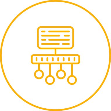 Zaman Çizgisi Web simgesi vektör çizimi