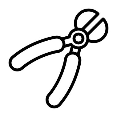 Kablo Striptizci vektör simgesi, illüstrasyon  