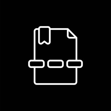 belge sayfa simgesi, vektör illüstrasyonu basit tasarım