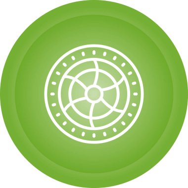 Soğutma hayran simgesi, vektör illüstrasyonu