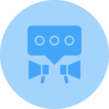 Modern PR simgesinin vektör illüstrasyonu