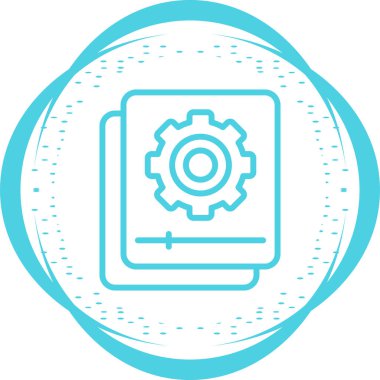 Belge Otomasyon simgesi, vektör illüstrasyonu  